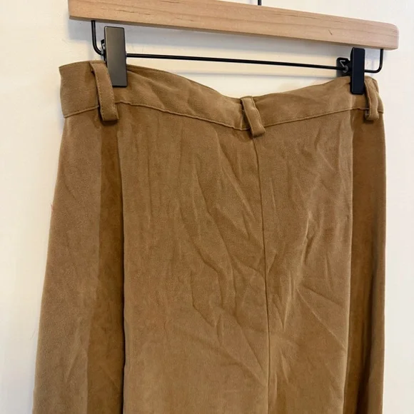 SCULLY | vintage brown faux suede palazzo pant - Picture 6 of 7